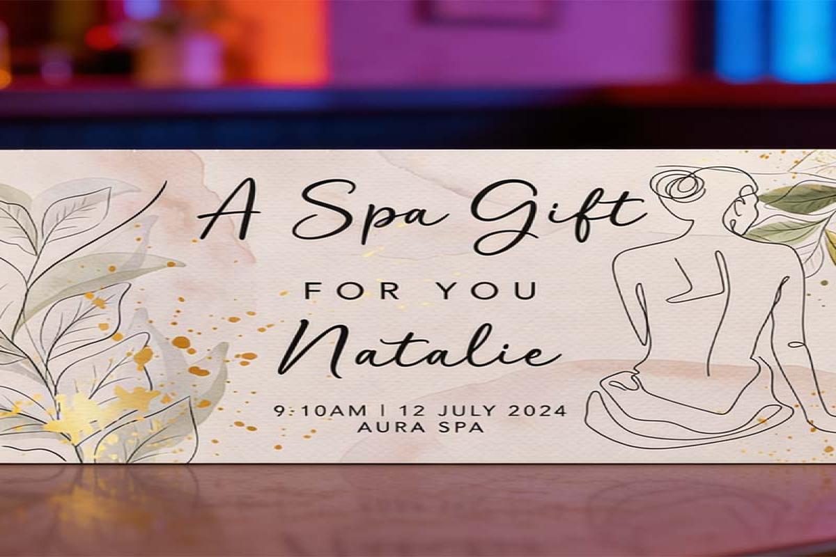 Spa Day Gift Card